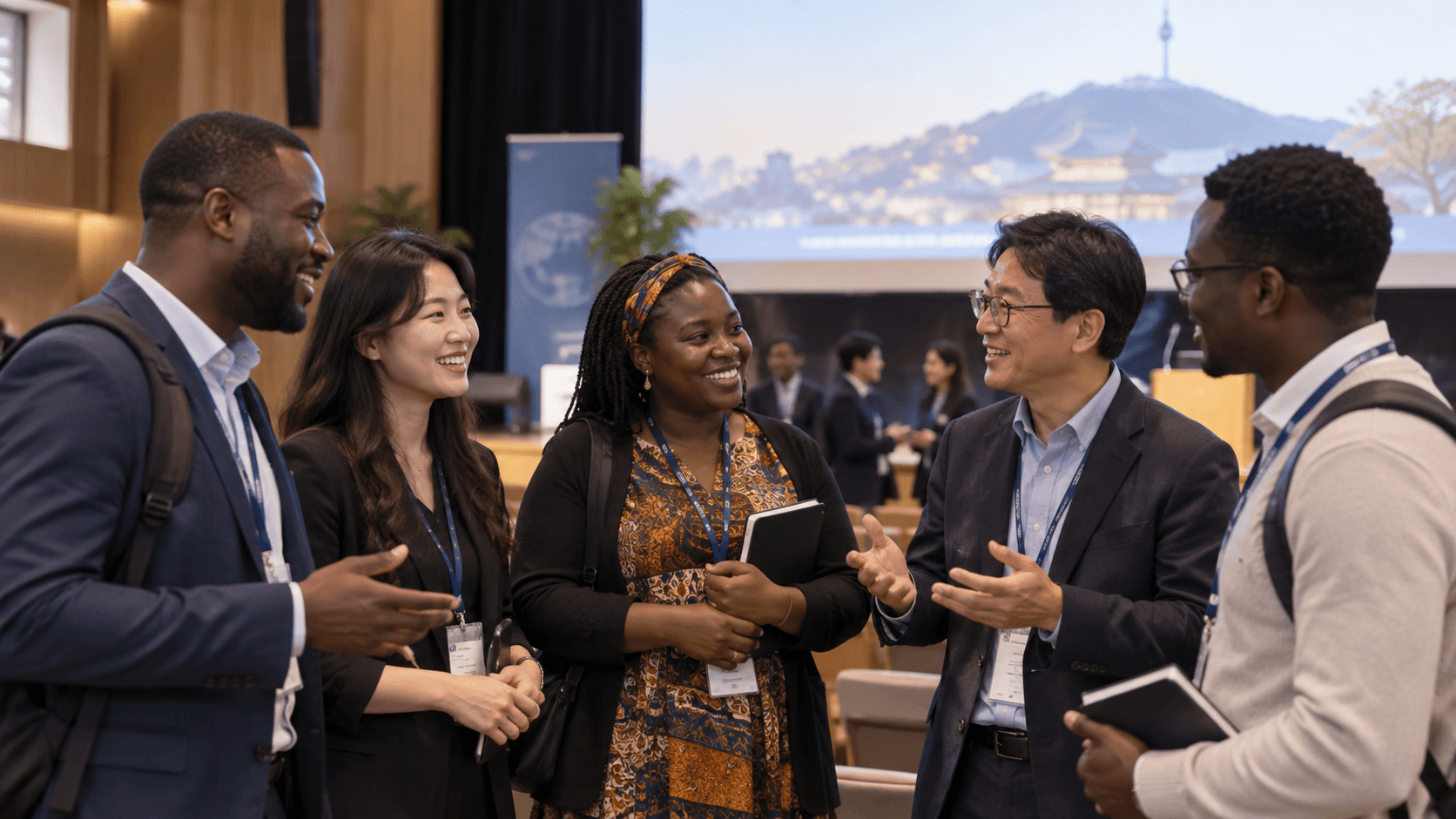 Fellows presenting at the Incheon Environmental Technology Confex